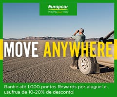 Aluguel de automóvel - Europcar - Ganhe até 1.000 pontos Rewards por aluguel e usufrua de 10-20% de desconto!