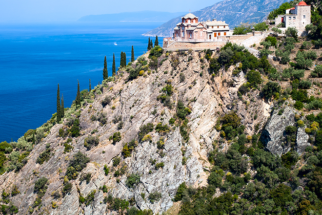 Greece's dazzling views and horizon...				