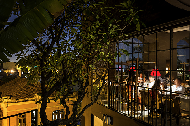 A cena sulla baia di Guanabara a Rio			