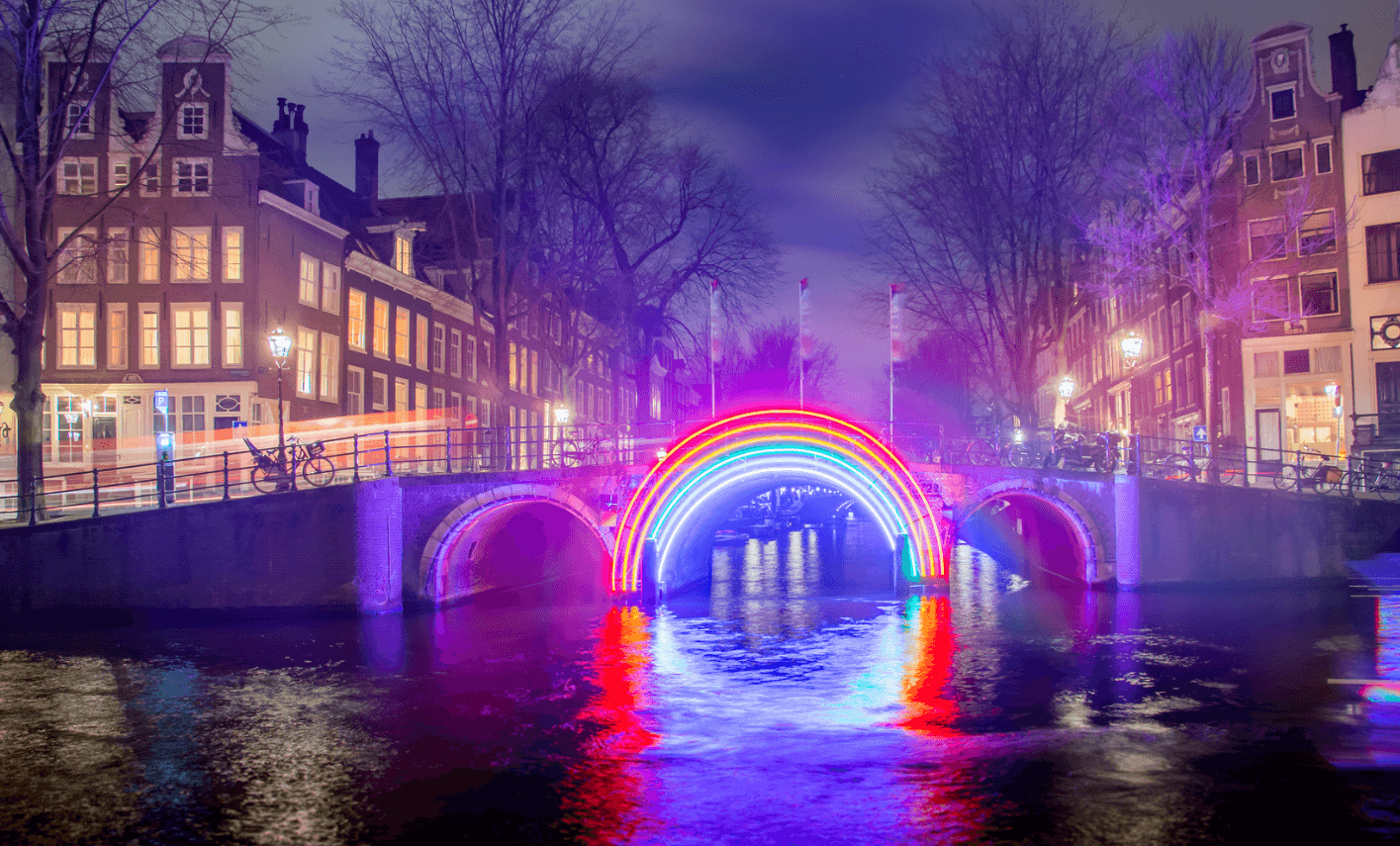 Canaux lumière Amsterdam