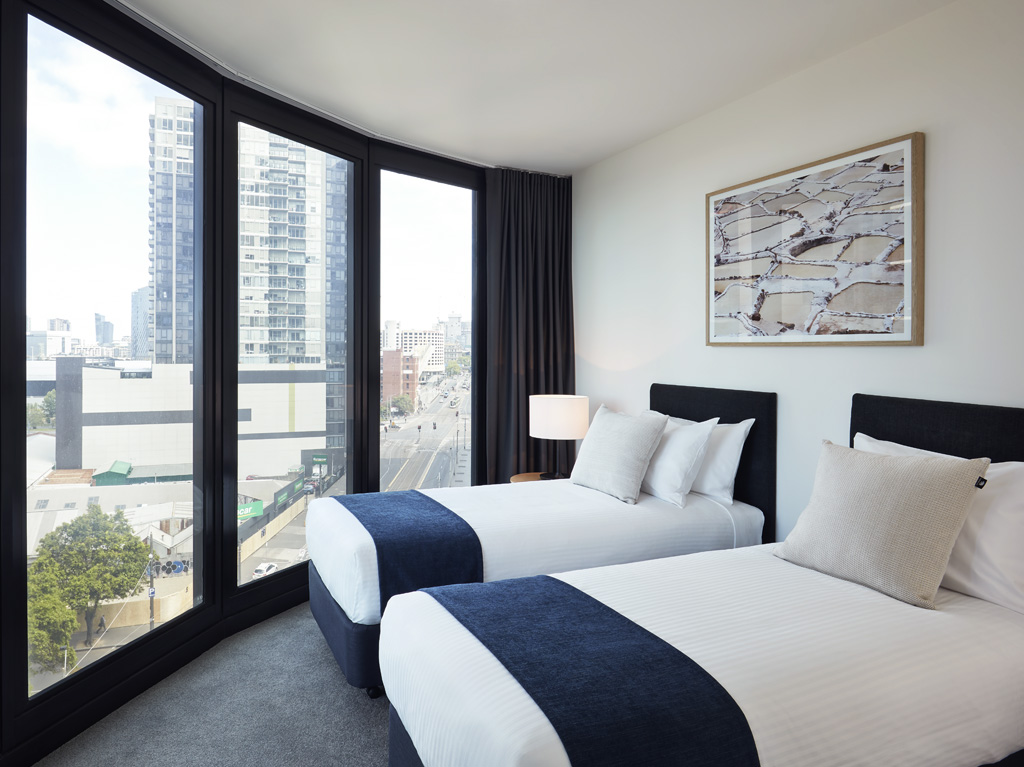 Family accommodation with a view at Shadow Play Melbourne by Peppers