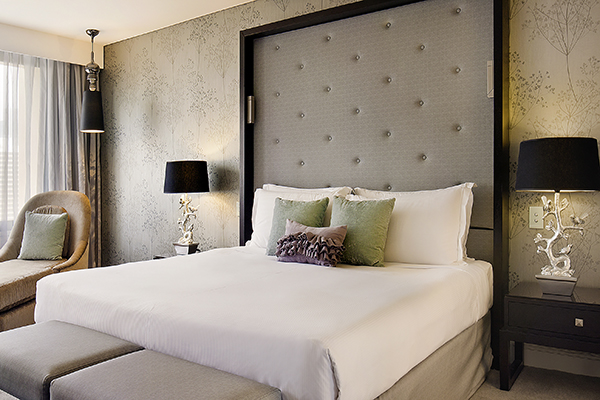 Grand bed setting at Sofitel Brisbane Central