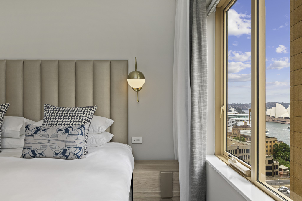 Room with a view of Sydney Harbour at The Sebel Quay West Suites Sydney