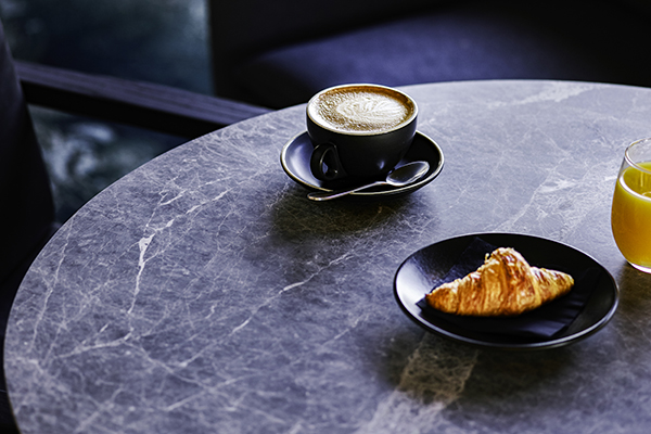 Coffee and croissant at Pullman Melbourne on the Park