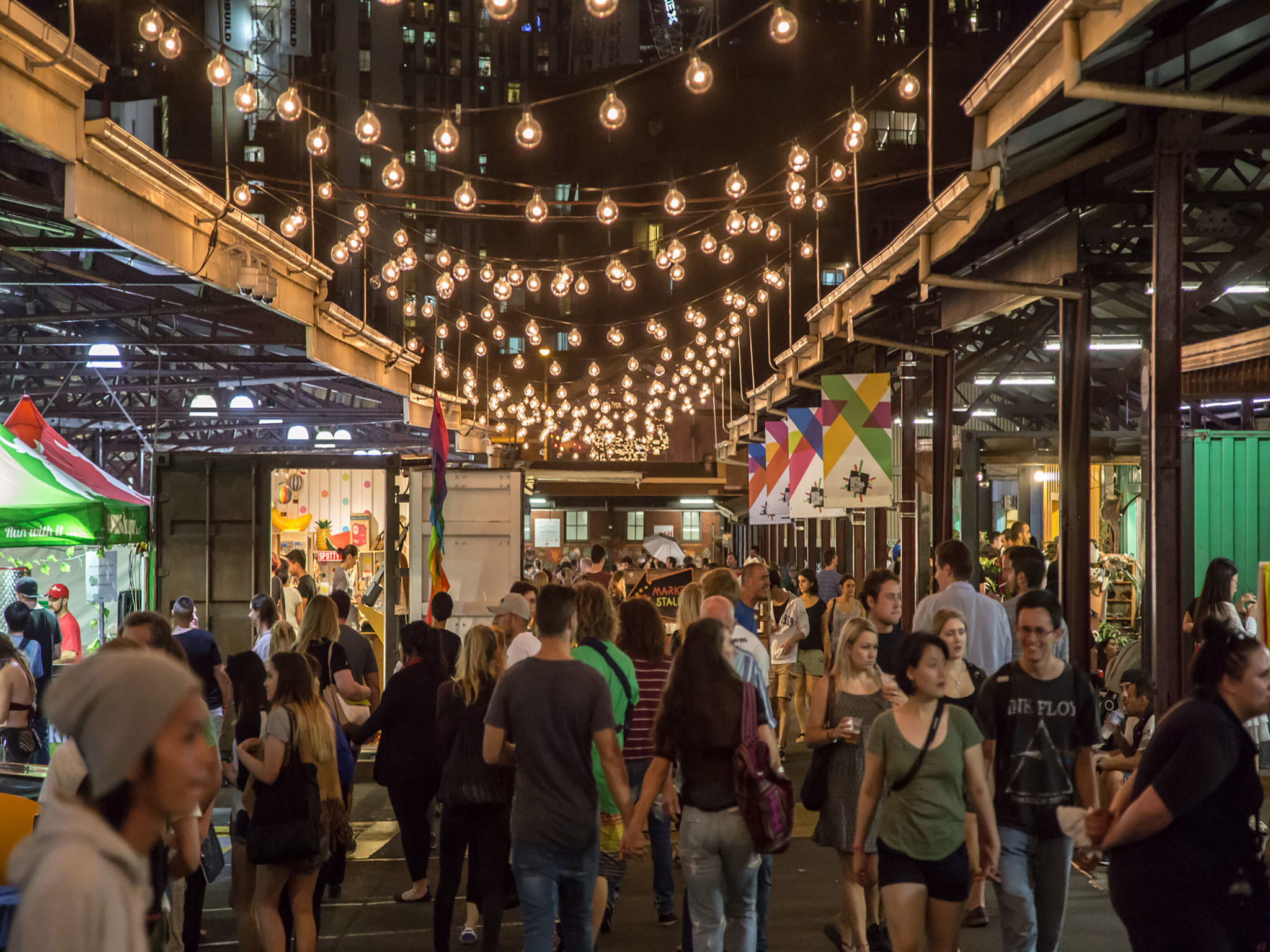 night market near museum of the future