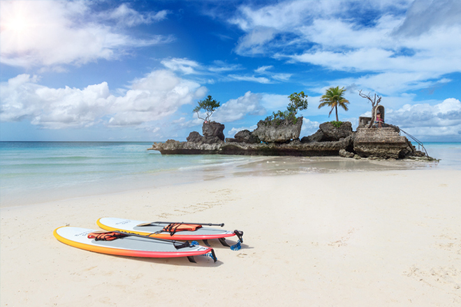 Philippine Islands: Boracay’s fine sand beaches and clear waters 