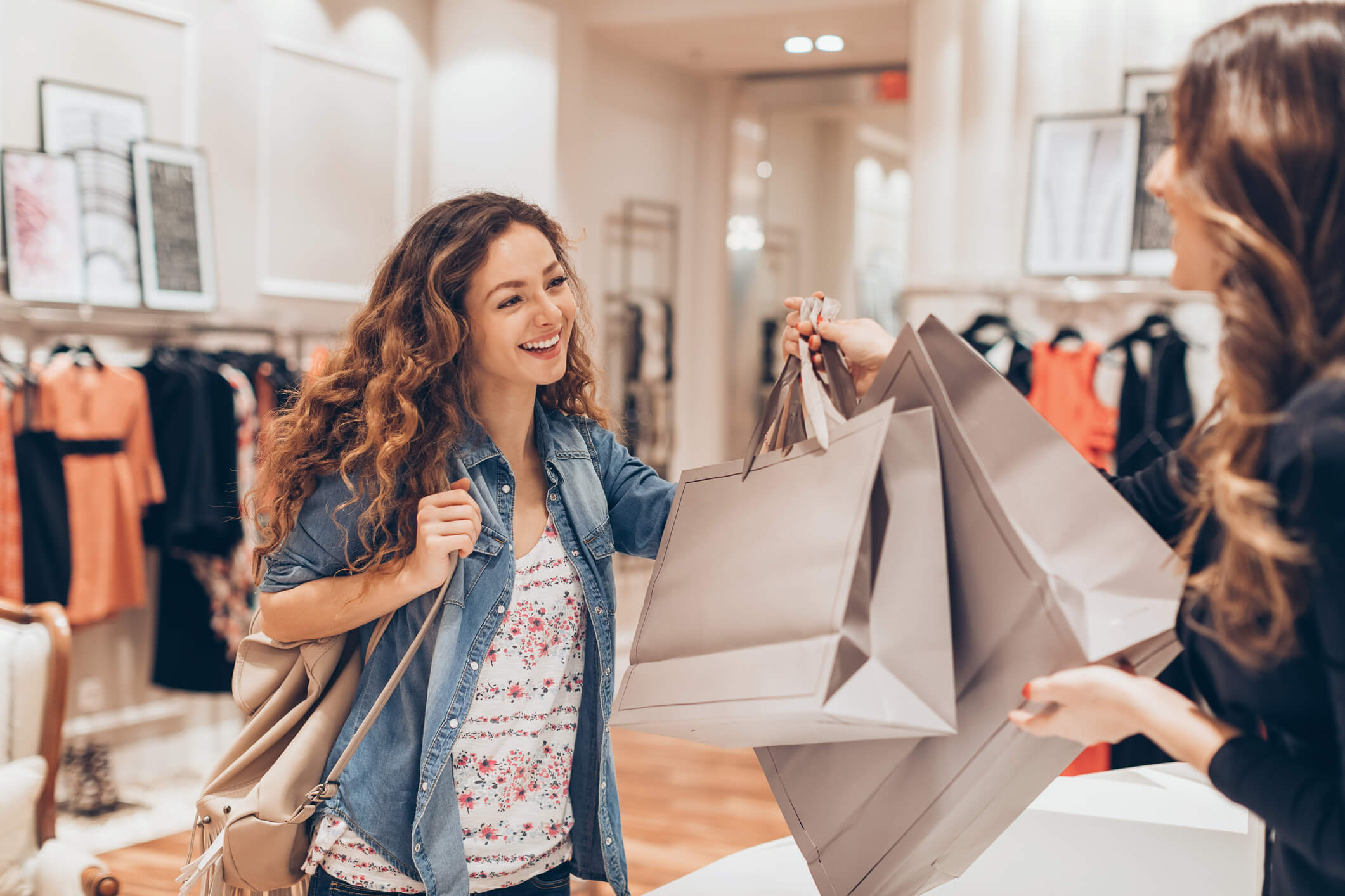 Girl shopping