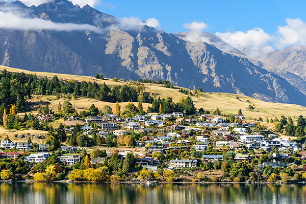 View of the scenery in Queenstown