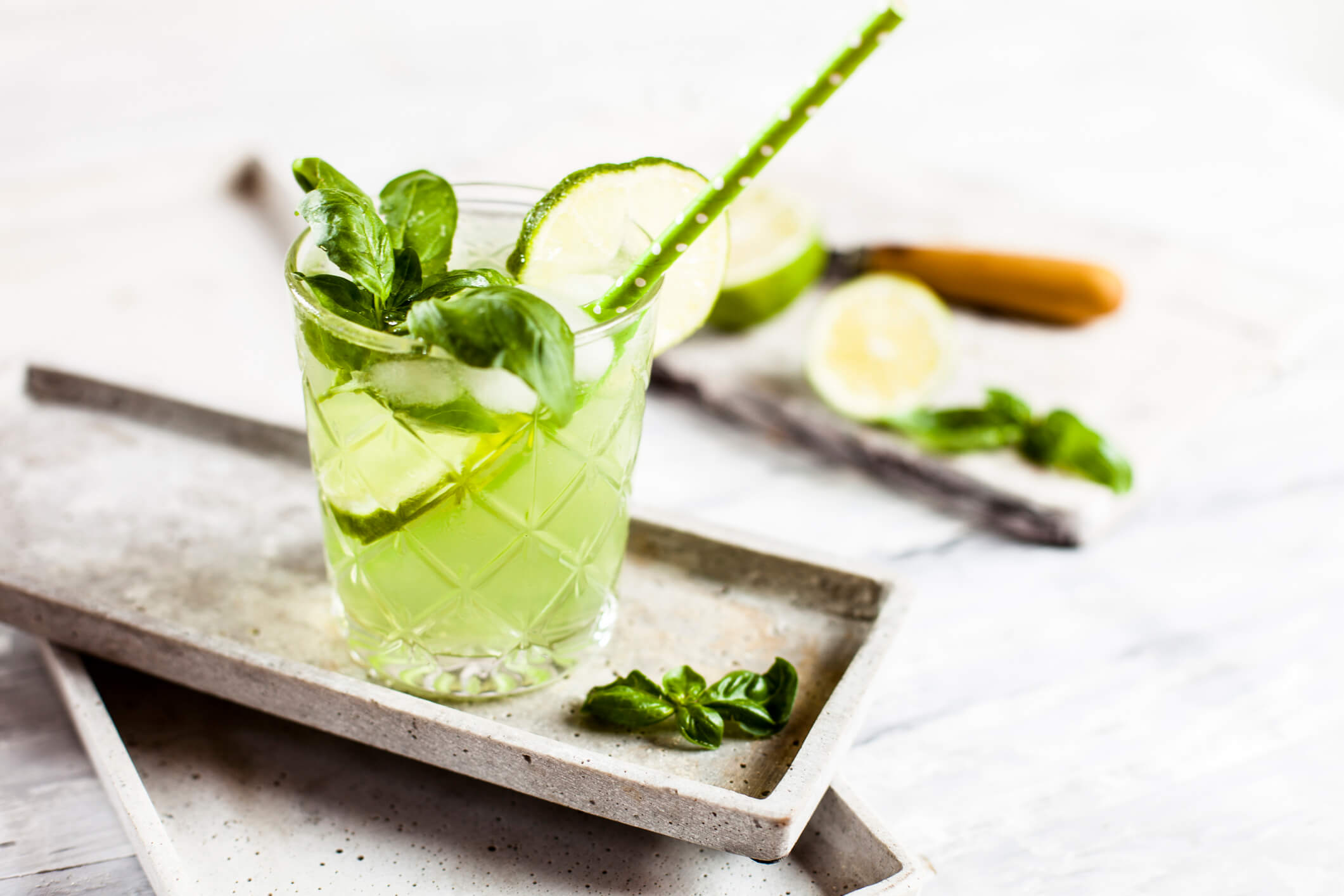 gin with basil