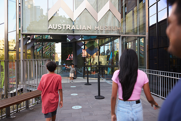 Family visiting the Australian Museum