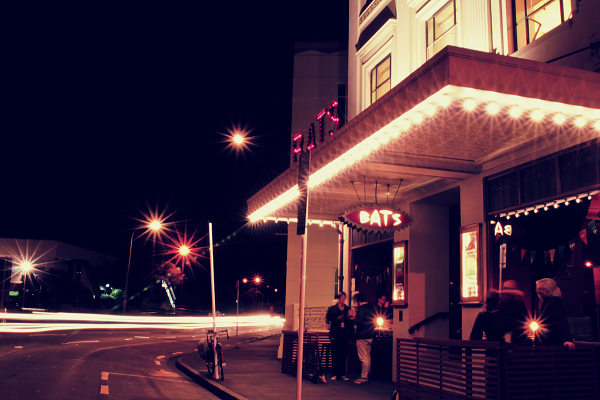 Outside of BATS Theatre, Wellington