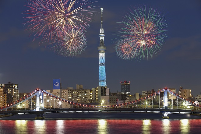 Fireworks in Japan