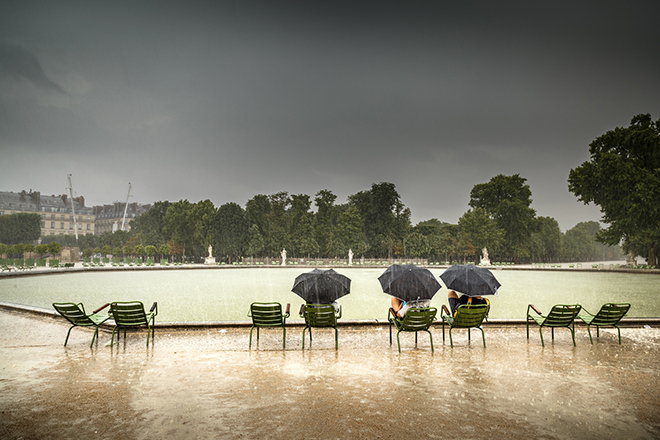 paris raining