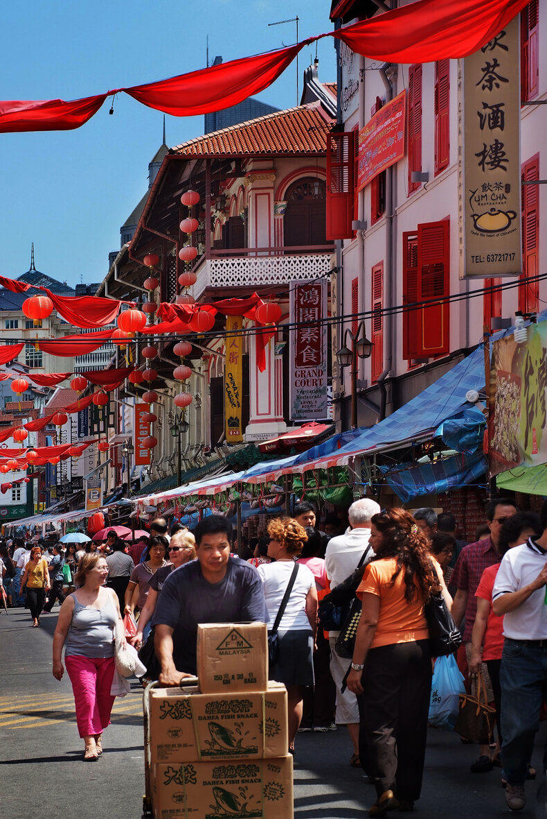 Chinatown Singapore preparing for Chinese New Year. Source: William Cho