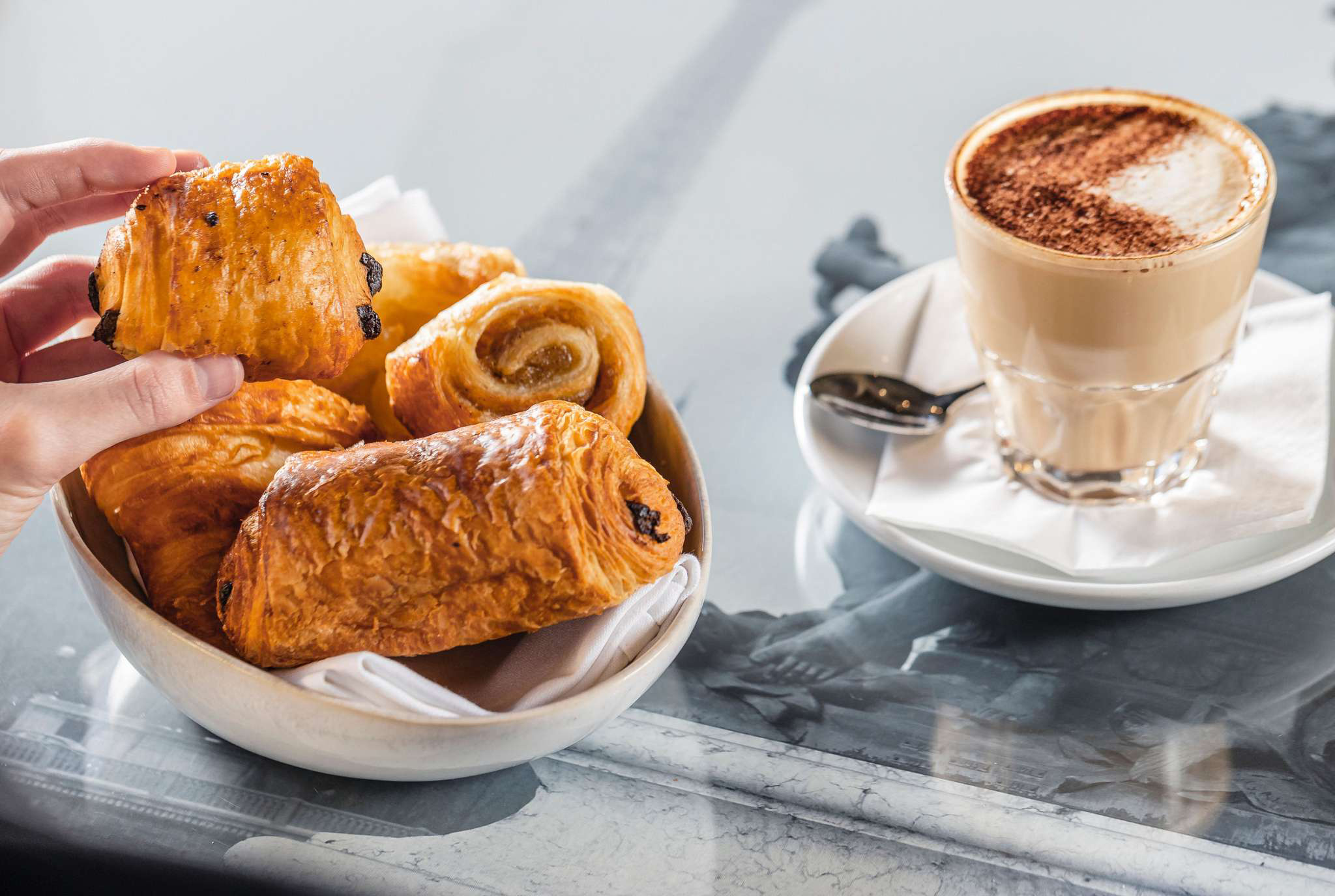 Pastries and coffee at Sofitel Brisbane Central