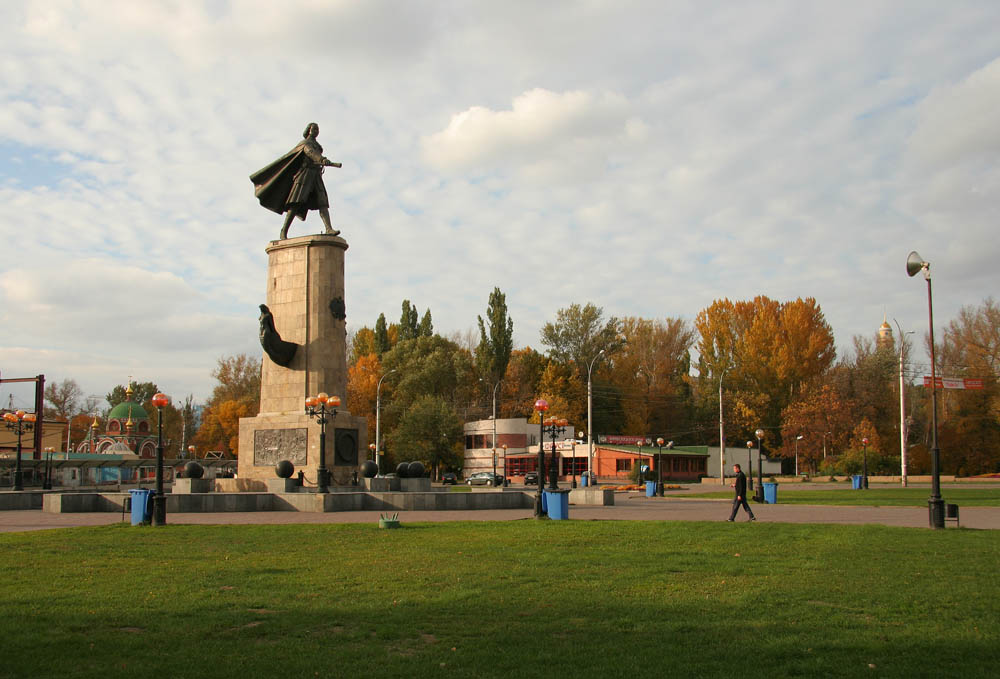 Памятник Петру I в Липецке