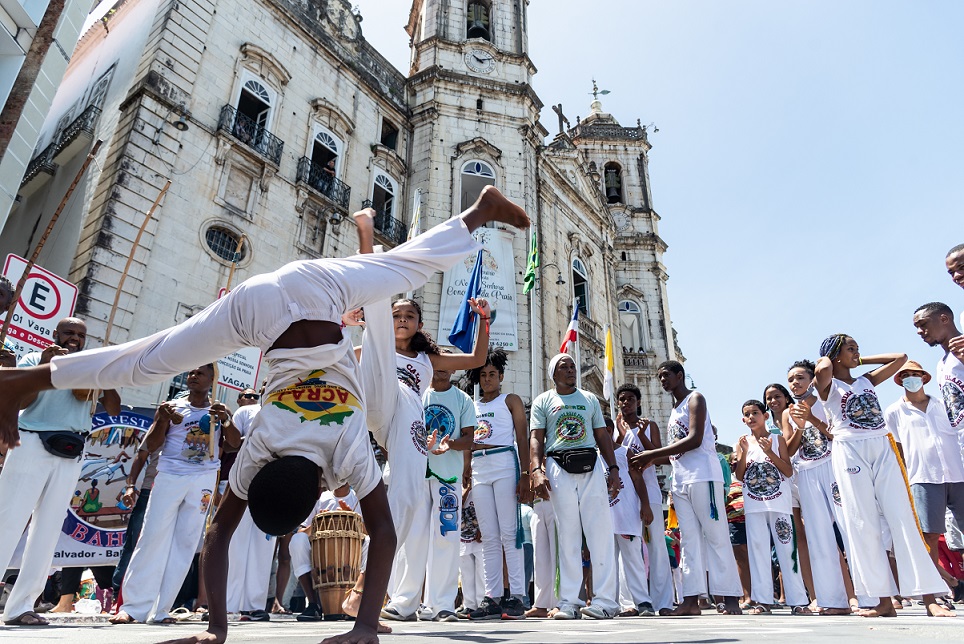 Grupo de capoeira em Salvador, Bahia