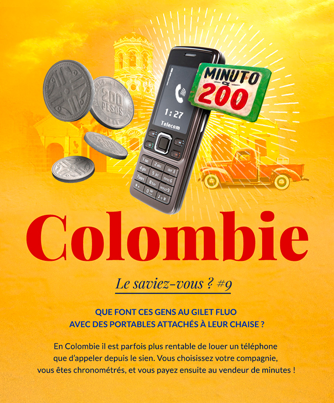 minutes de communication en Colombie