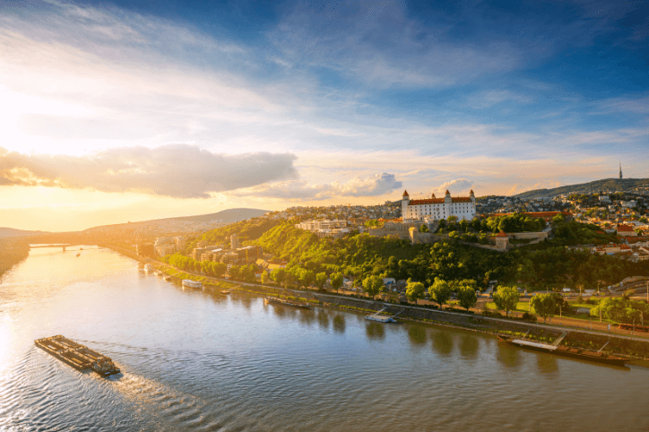 Bratislava - Sonnenuntergang am Donau, Bratislava