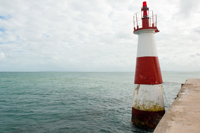 Farol da Barra em Salvador ponto turístico da Bahia famoso em todo o Brasil