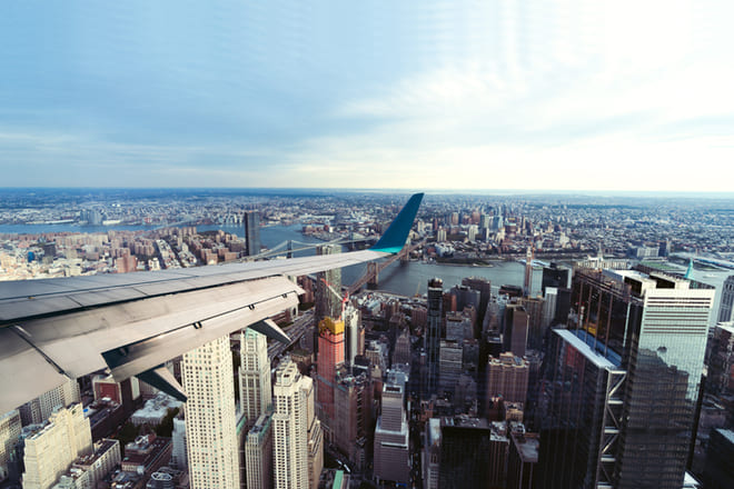 Fliegen über New York
