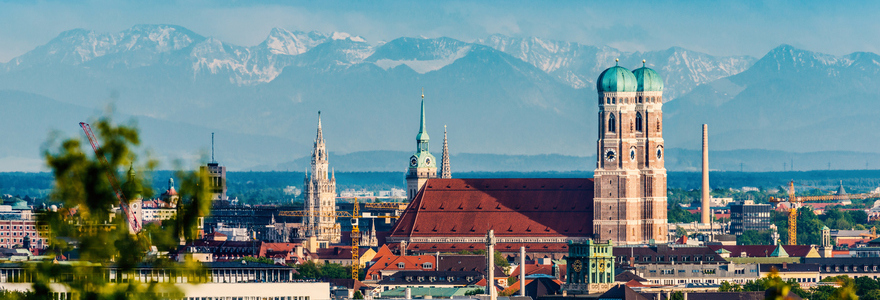 Urlaub in Deutschland: Skyline München