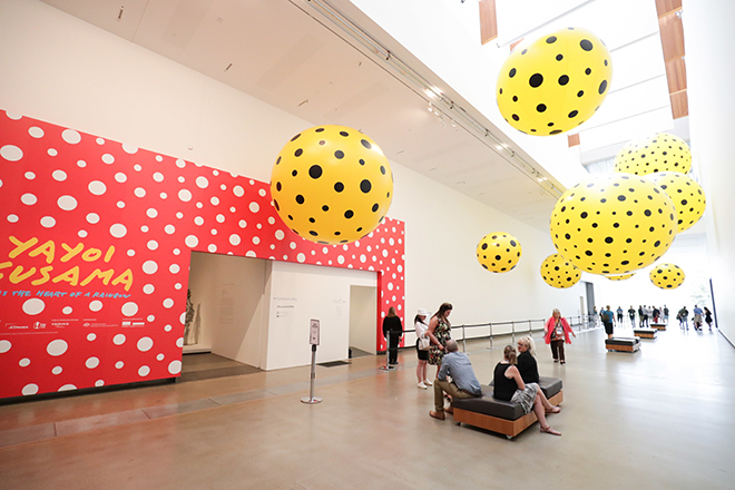 People enjoying the art at GOMA in Brisbane