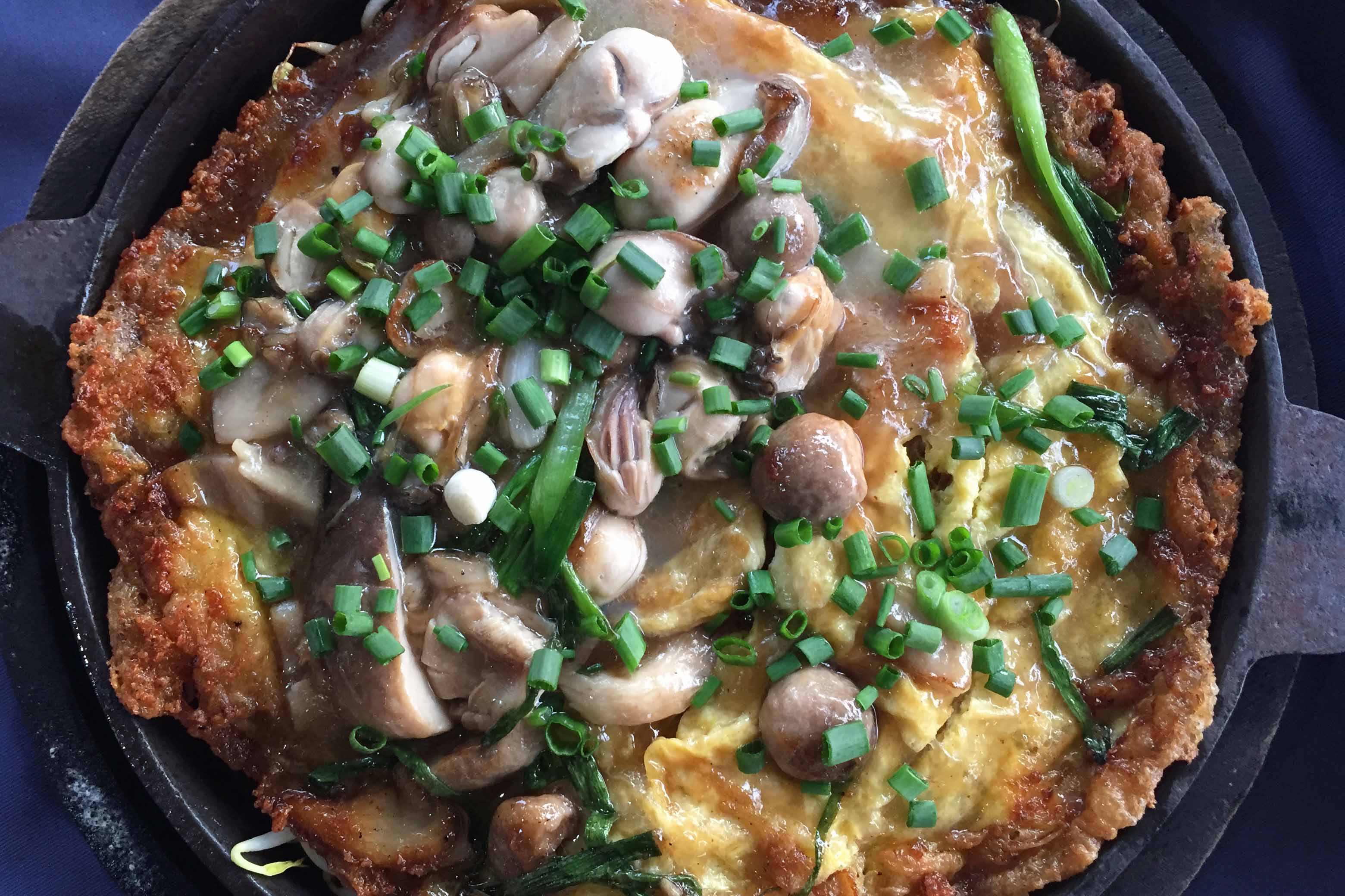 Oyster Omelette, Chinese New Year Dish, Lunar New Year Dish