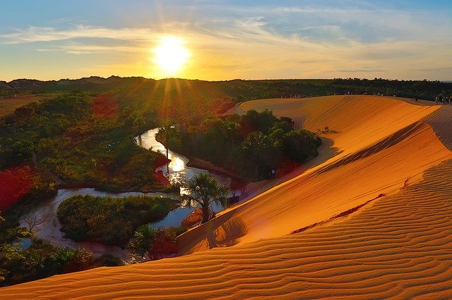 Japalão pôr de sol nas dunas
