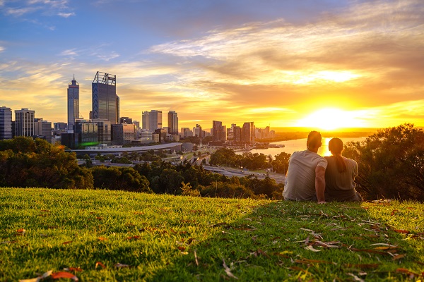 Kings Park and Botanical Garden, sunset