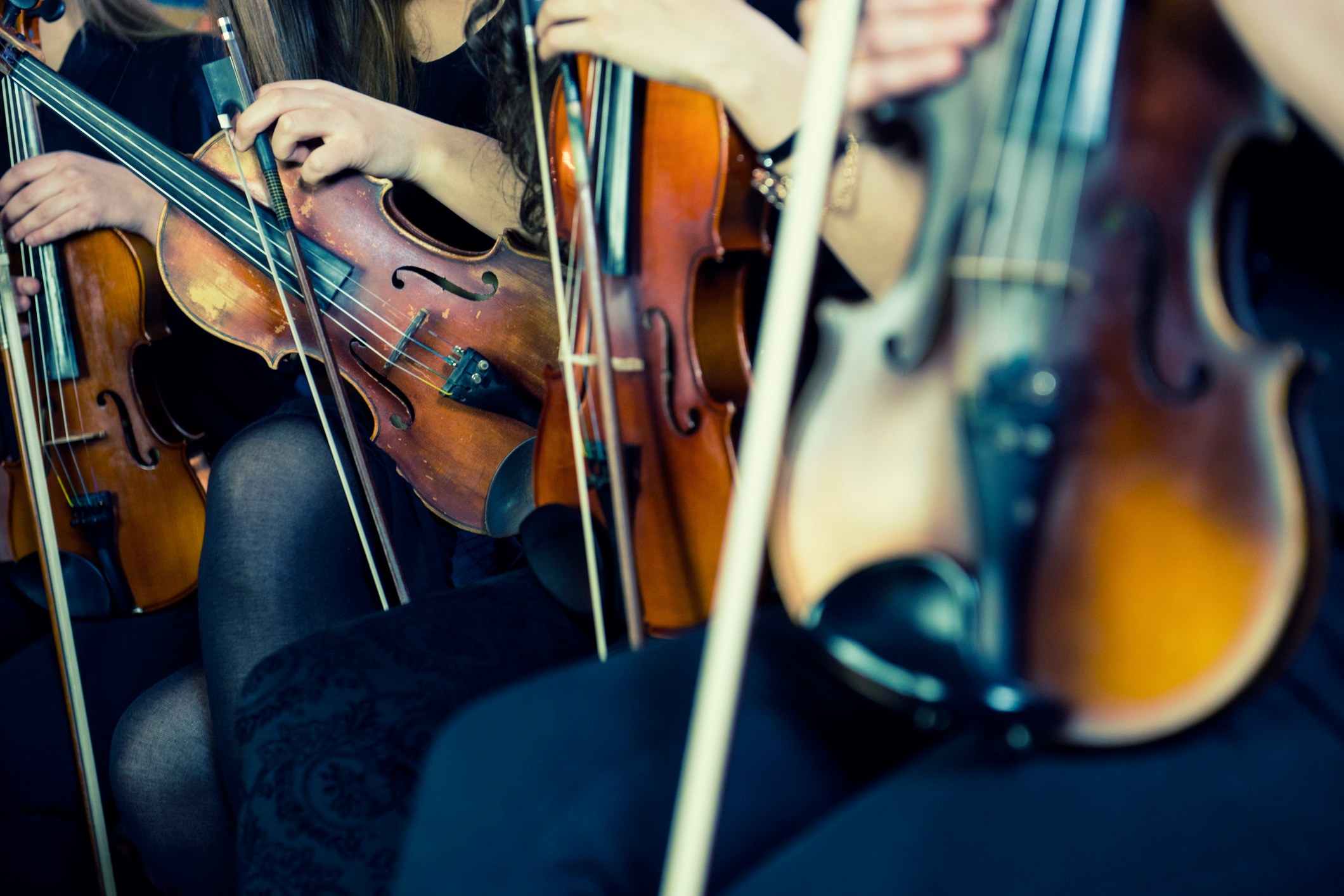 femme violiniste, concert de musique classique