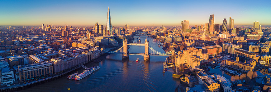 Vista panorámica de Londres