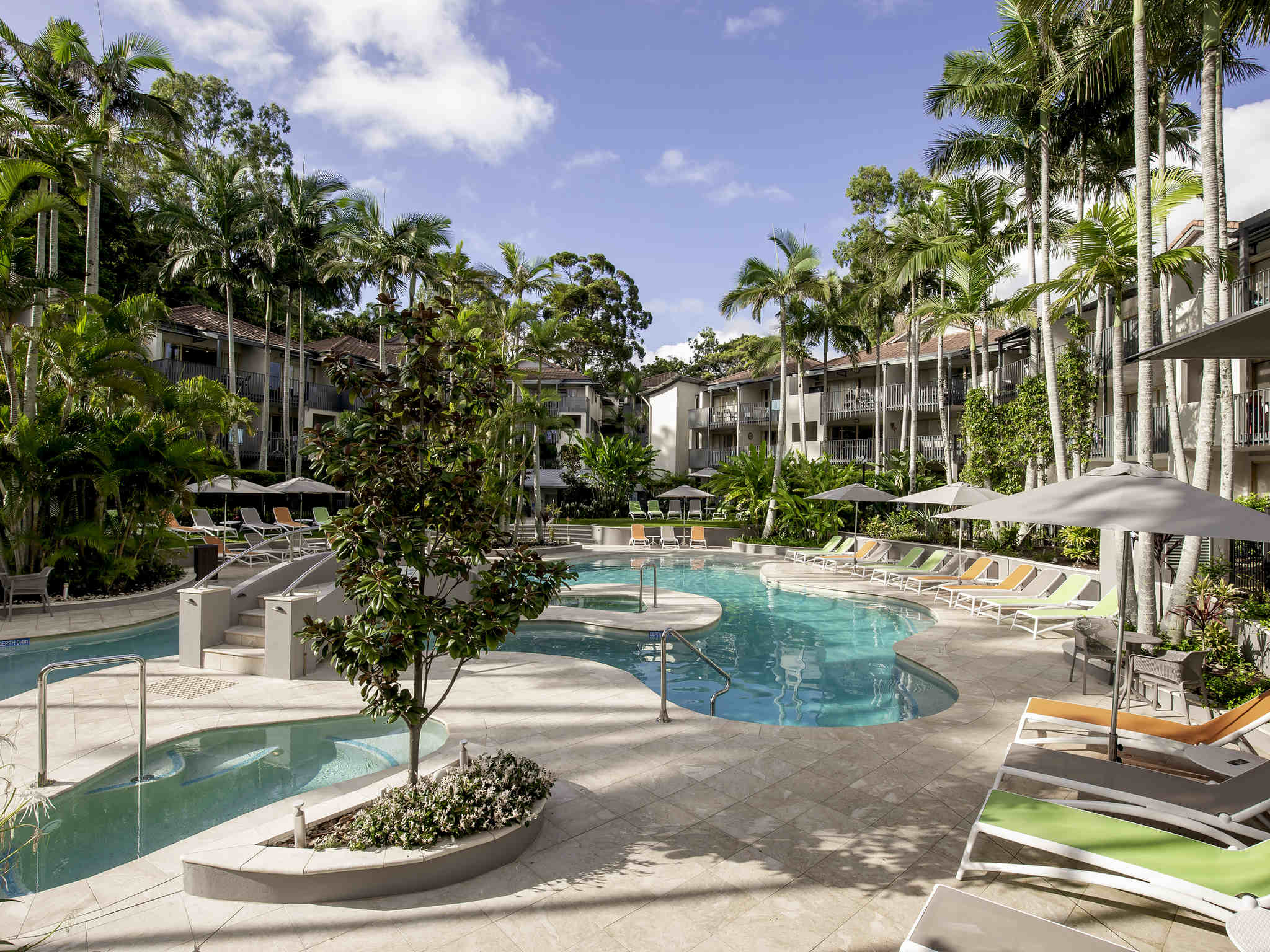 Pool views at Mantra French Quarter Noosa