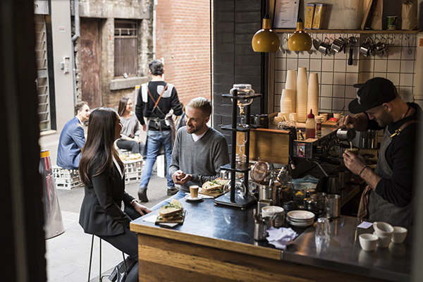 Iconic Melbourne Cafés sprawl out into laneways. Tourism Australia, Visit Victoria.