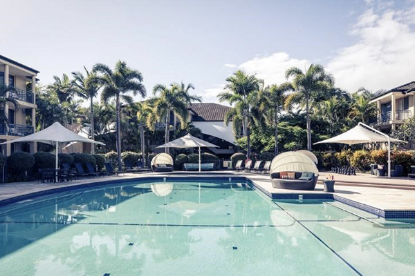 THE POOL AT THE MERCURE GOLD COAST RESORT.