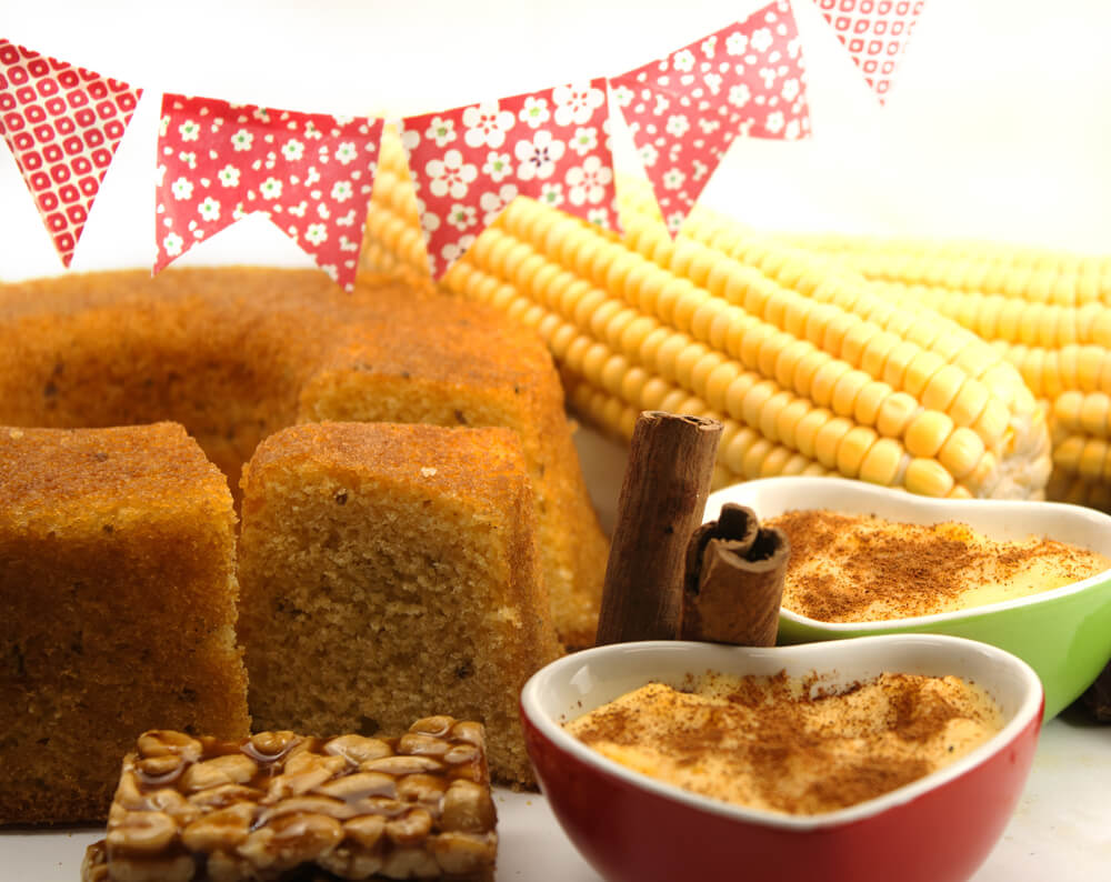 milho é ingrediente principal de várias comidas de festa junina como bolo de milho