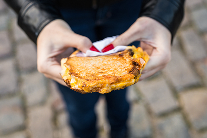 Toasted cheese sandwich
