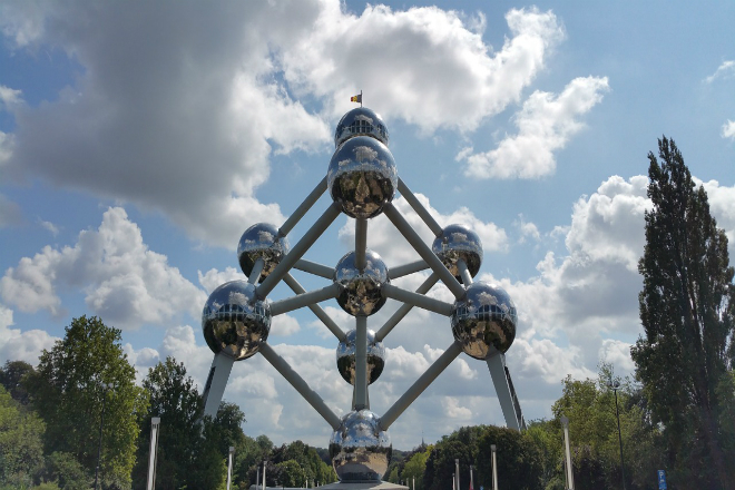Atomium, the most famous building in Brussels