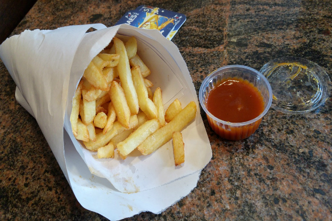 Delicious Belgian pommes frites