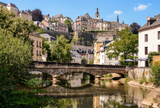 The Alzette river runs through Luxembourg