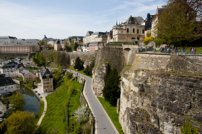 De oude stad Luxemburg is een groot fort