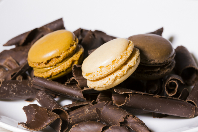 Chocolats et macarons en ville