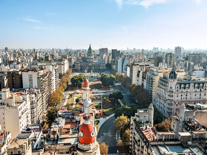 Foto panoramica de la ciudad de Buenos Aires.