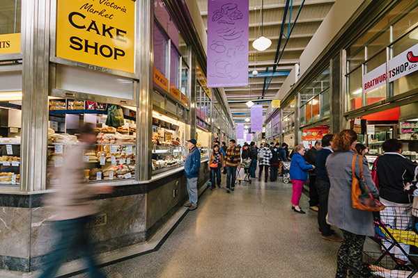 Within the Queen Victoria Markets, vendors spread in every direction, offering something new and exciting to draw your eye. Image credit: Visit Victoria