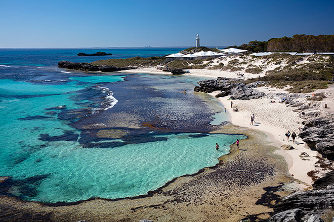 the Basin beach on Rottnest Island 