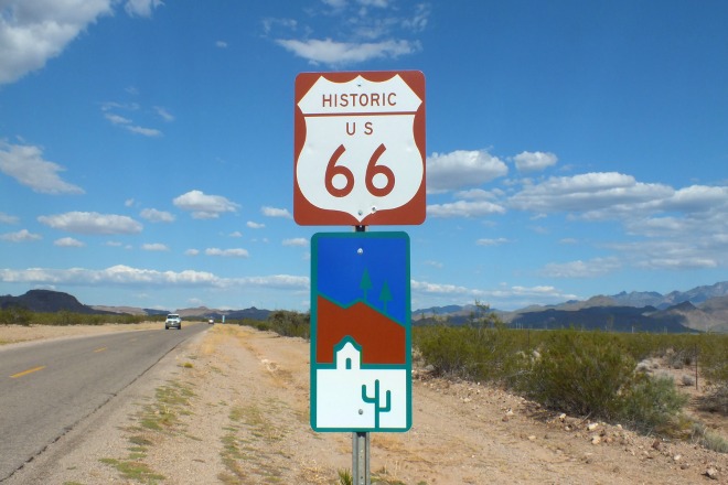 La famosa Ruta 66 de Los Estados Unidos