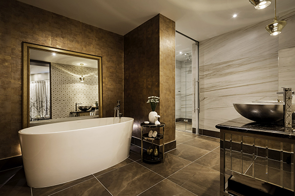 Opulent bathroom at Sofitel Wellington