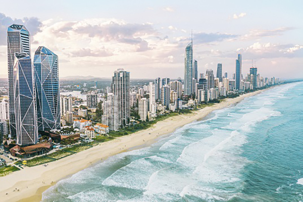  the Surfers Paradise skyline, where city meets sea