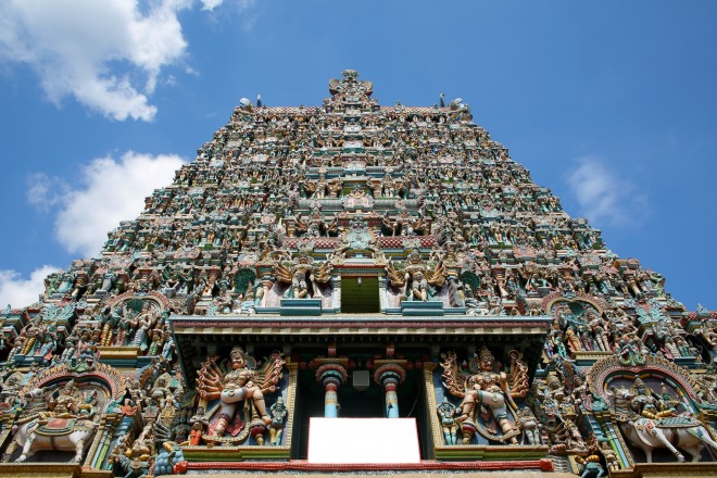 La belleza de los templos en Tamil