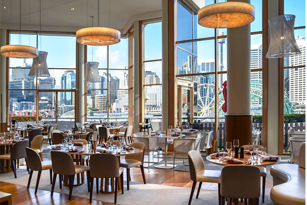 Sweeping floor to ceiling view at The Ternary, Novotel Sydney Darling Harbour